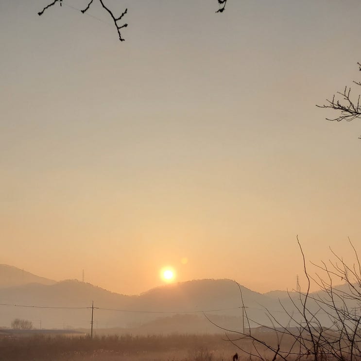  전남 광주 해돋이 명소 공원 광주 원당산 전망대 일출