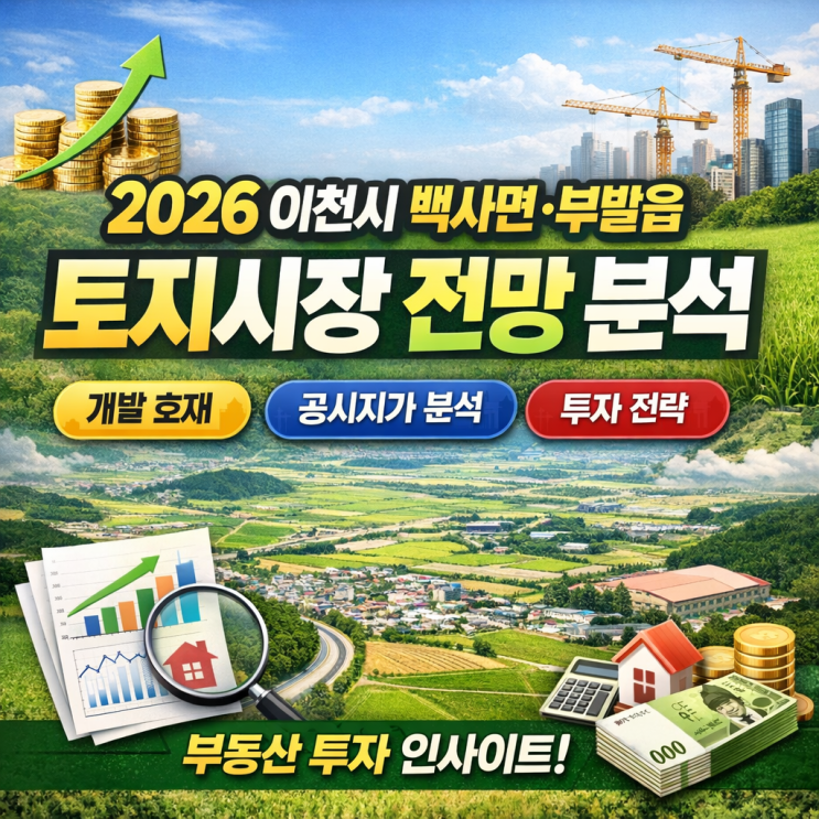  2026년 이천시 백사면·부발읍 토지시장, 미래 가치를 읽는 투자 가이드
