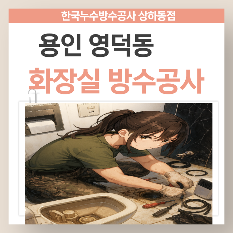  용인 화장실누수 영덕동 아파트 욕조 수전 방수공사 업체 추천 보험까지 한번에!