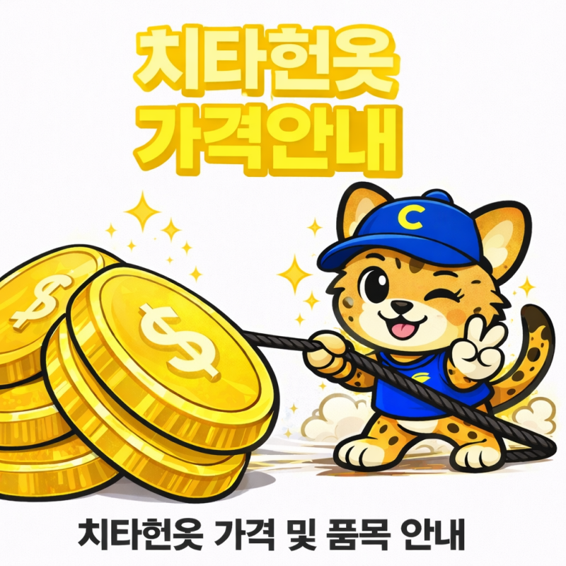 치타헌옷 가격 및 품목 안내