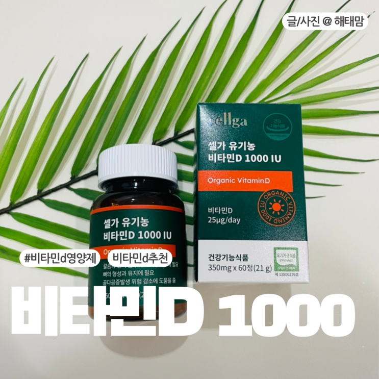 유기농 비타민D 1000 d3 임산부 영양제 추천