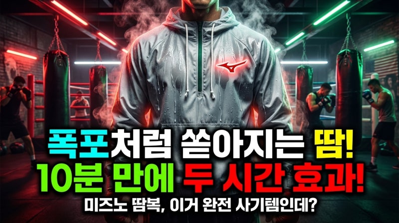 다이어트 땀복 추천 미즈노 복싱 운동복 세트, 미즈노 땀복 솔직 사용 후기