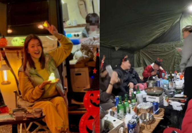 이시영 캠핑장 민폐 논란 상의 탈의한 채 돌아 다녀