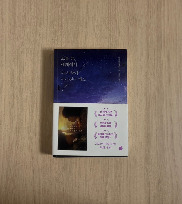  소설 오늘 밤, 세계에서 이 사랑이 사라진다 해도 서평｜하룻밤마다 다시 시작되는 애틋한 연애소설