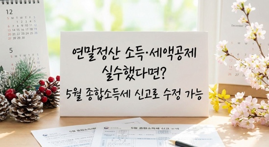  연말정산 소득·세액공제 실수했다면? 5월 종합소득세 신고로 수정 가능