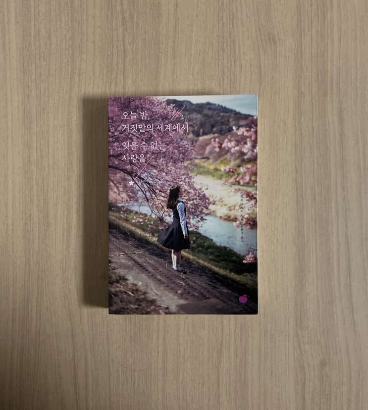  이치조 미사키 소설 책 오늘밤, 거짓말의 세계에서 잊을 수 없는 사랑을 독후감으로 읽다 결말 포함 스포 주의 줄거리 등장 인물