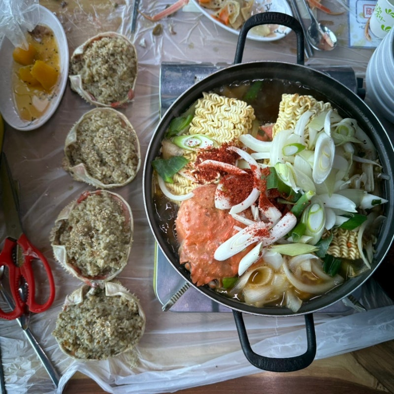 [영덕 축산항 조일수산,천리미항식당] 영덕 대게 맛집,수율 터지는 영덕대게 먹고 택배 주문....