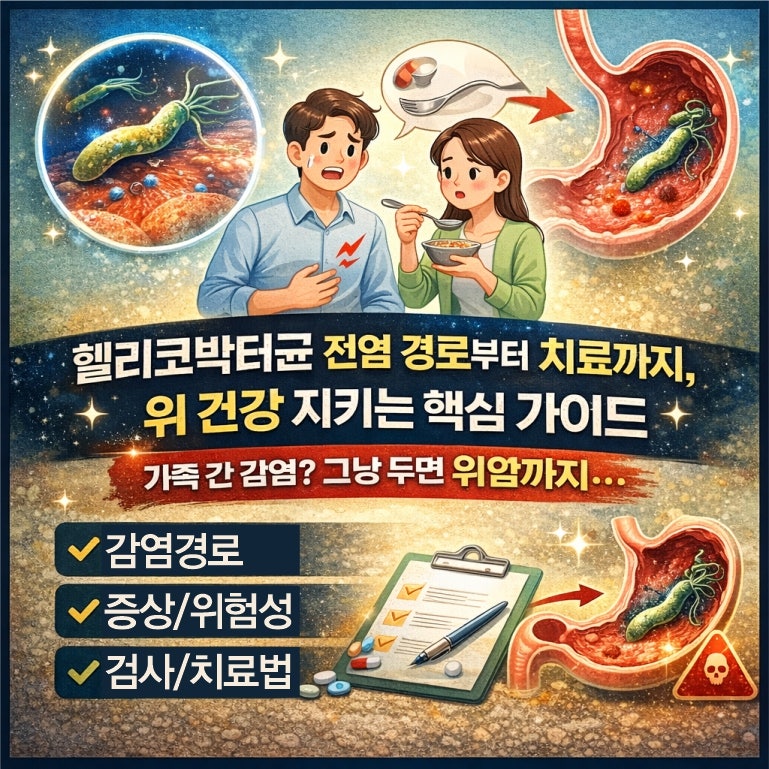 헬리코박터균 전염 경로부터 치료까지, 위 건강 지키는 핵심 가이드