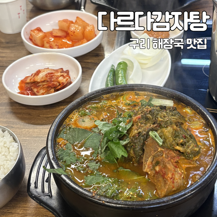  구리해장국 맛집 다르다감자탕 뼈다귀해장국 후기