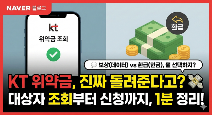  [KT 위약금 환급] 대상자 조회부터 신청까지 완벽 정리 (보상 프로그램 vs 해지 위약금)