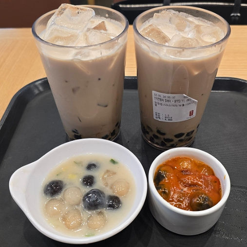  공차 사리곰탕 펄국 & 신라면툼바 펄볶이