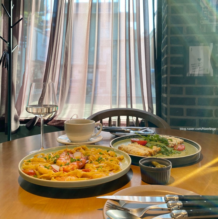  밤리단길 맛집 떼네룸 일산 : 분위기 좋은 생면 파스타 브런치 와인 다이닝 블루리본 맛집 주차가능