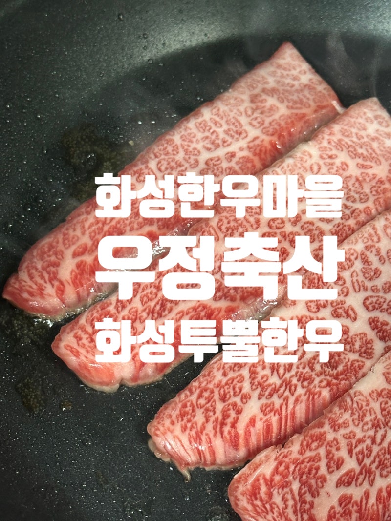 화성한우정육점, 화성한우마을 우정축산 한우살치살한돈생삼겹살 후기 (메뉴,주차,명절선물....