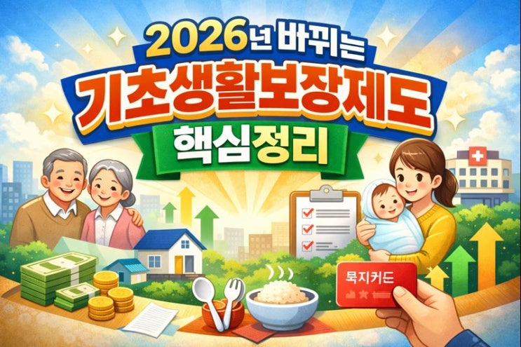  2026년 기초생활수급자& 차상위계층 바뀌는 내용 확인하기 (feat. 자동차)