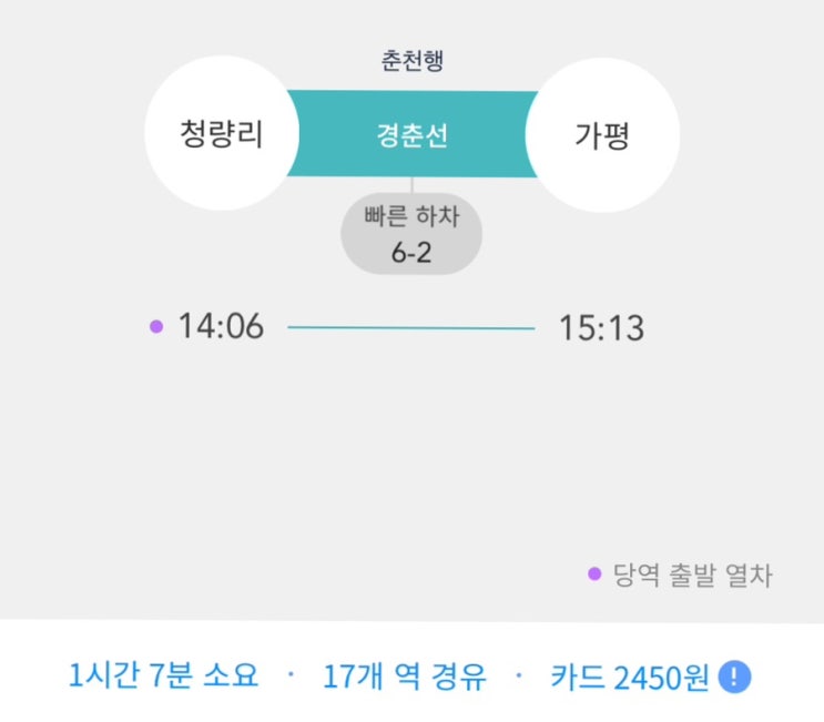  [가평] 지하철로 병점에서 가평가기, 우당탕탕 지하철 여행기