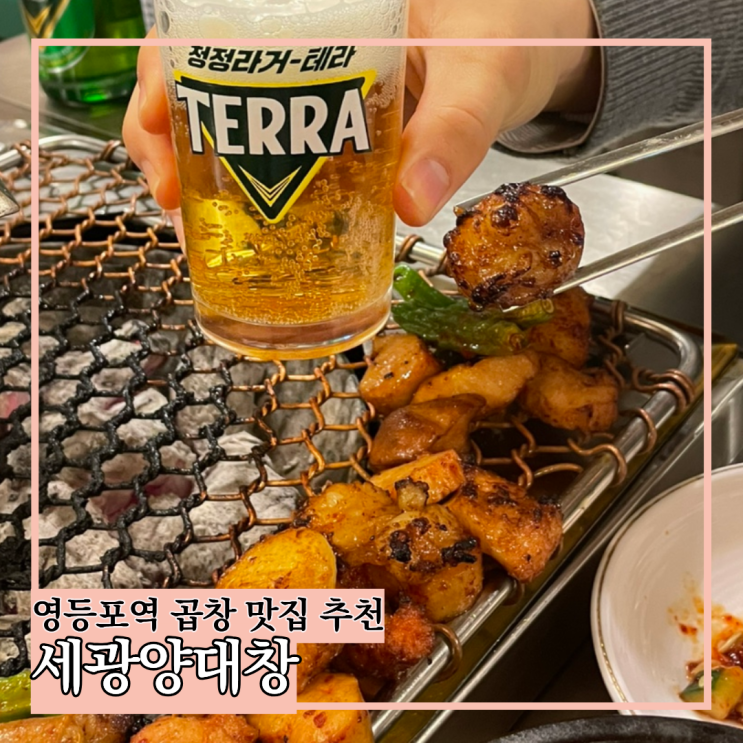  영등포역 곱창 맛집 추천 숯불에 구워주는 모둠구이 세광양대창