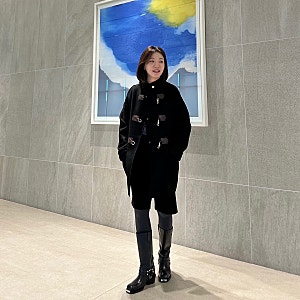 SANDRO(산드로)_ 오버사이즈 더블 페이스 피코트