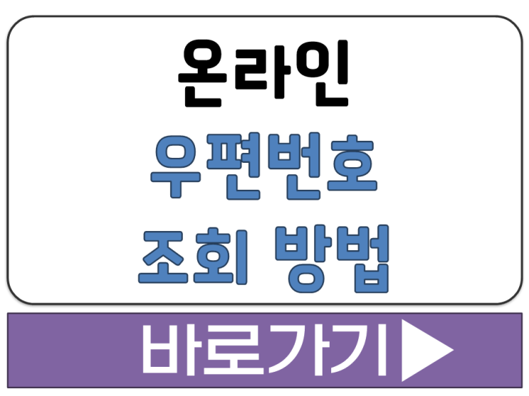  네이버 다음 인터넷 온라인 모바일 내 우편 번호 조회 검색 방법 사이트 안내