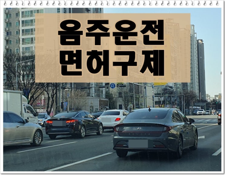  500미터 음주운전 0.095% 수치 면허취소 구제는?