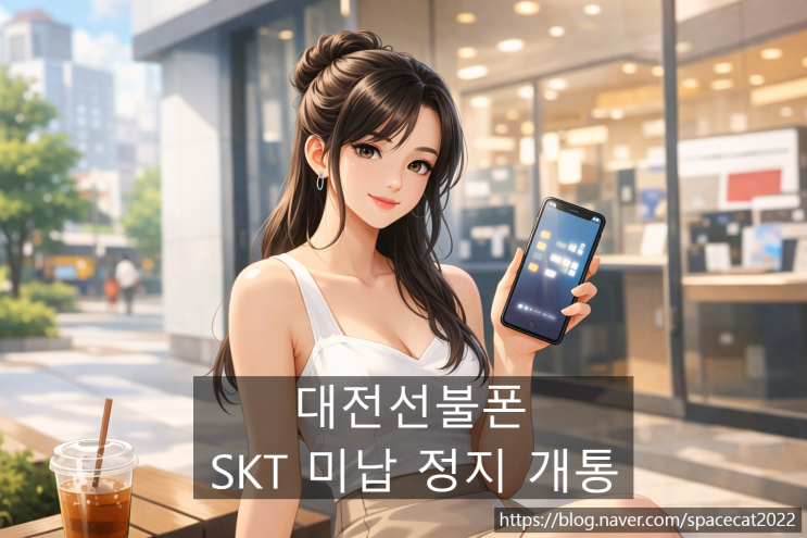  대전선불폰 SKT 미납 정지 있어도 개통하기