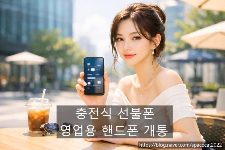  충전식 선불폰 유심 영업용 핸드폰 개통하기