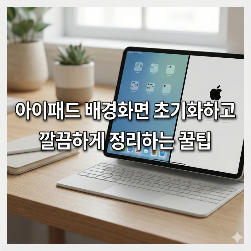 아이패드 배경화면 초기화하고 깔끔하게 정리하는 꿀팁