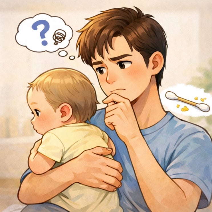  아기 귀지 보이면 파야 할까? 귀지관리법과 귀에 물 들어갔을 때 대처법