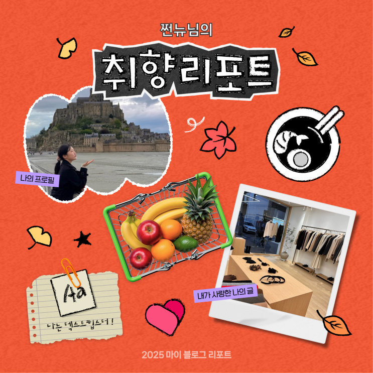  [2025 마이 블로그 리포트] 데이터로 채워보는 내 블로그 취향 리포트