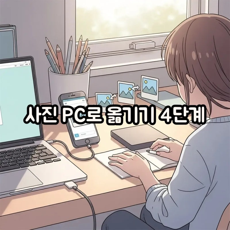 핸드폰 사진 컴퓨터 옮기기 4가지 방법: 아이폰·갤럭시·외장하드 사용법