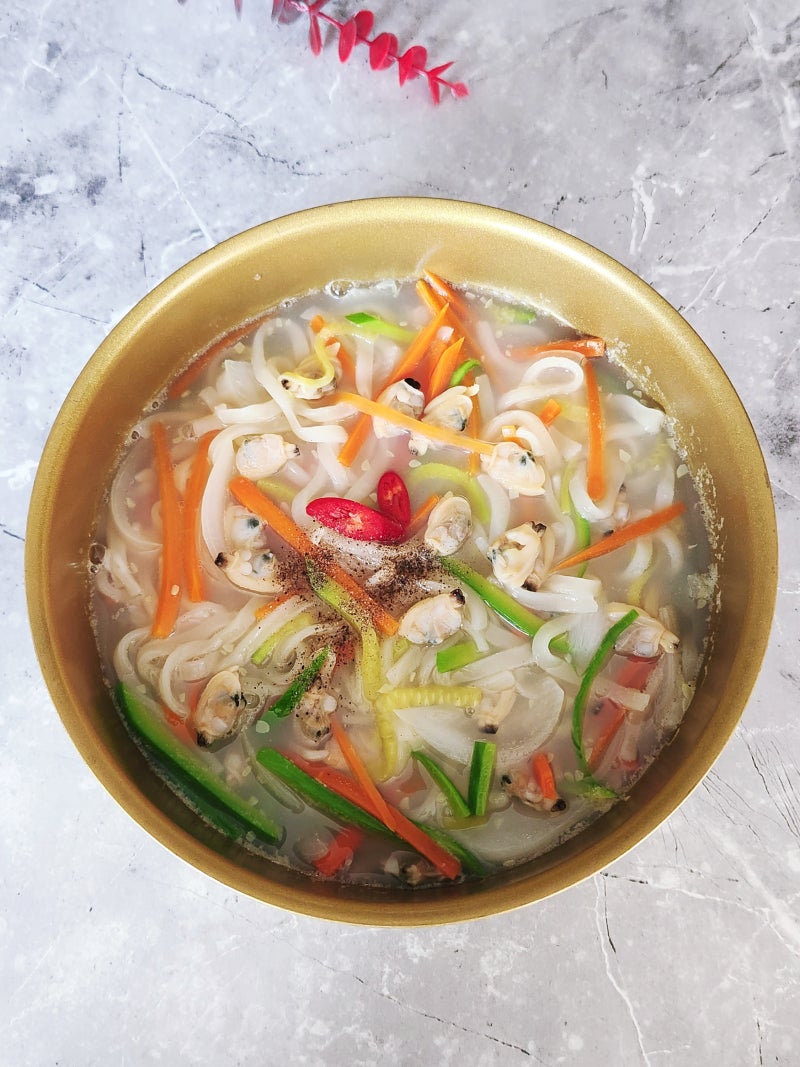 바지락 칼국수 끓이는법 바지락살 칼국수 레시피 만들기 재료