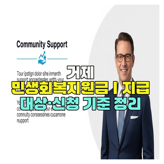  거제 민생회복지원금｜지급 대상·신청 기준 정리