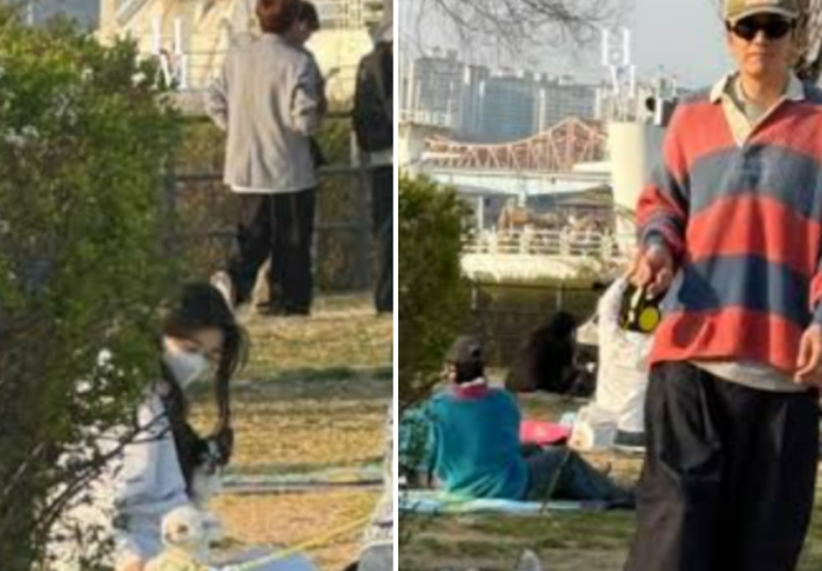  이광수,이선빈 반려견과 한강 데이트 포착 9년째 연애 비결? 현실 커플 감성 미쳤다