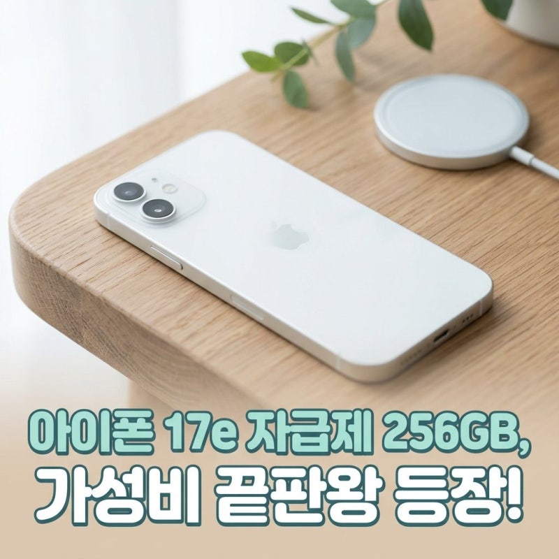 아이폰 17e자급제 256GB 가성비 끝판왕