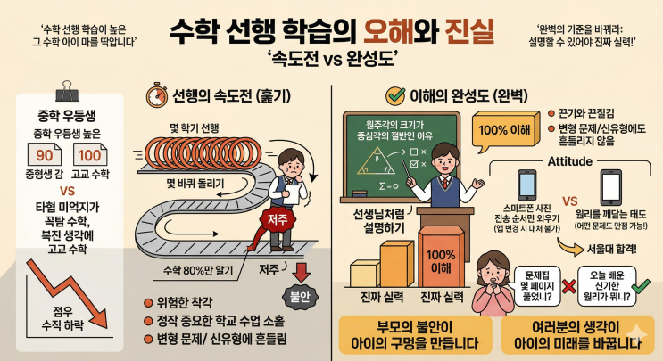 "중학 상위권의 배신? 고교 성적이 곤두박질치는 진짜 이유는 '선행'이 아닙니다"
