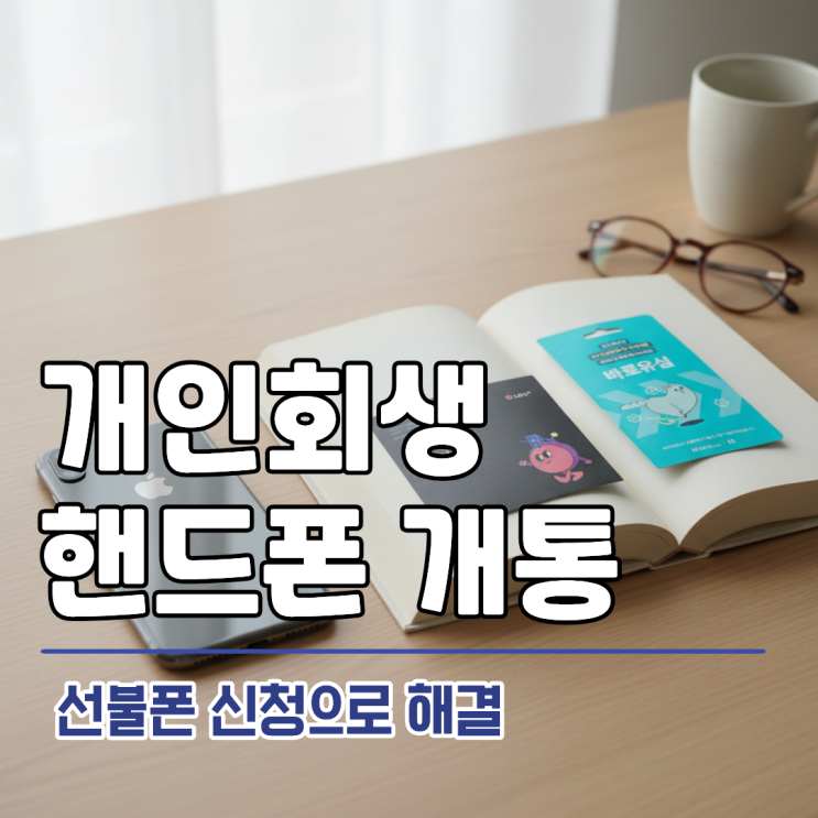  개인회생 핸드폰 개통 선불폰 신청으로 해결하기
