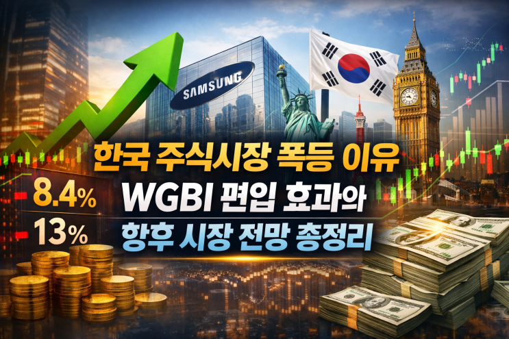  한국 주식시장 폭등 이유, WGBI 편입 효과와 향후 시장 전망 총정리