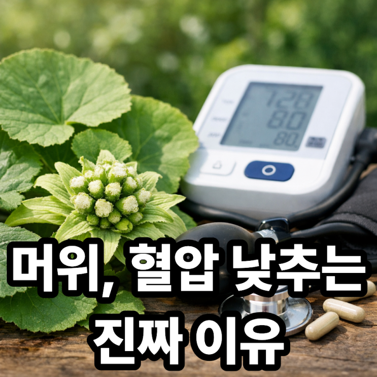  머위가 혈압 조절에 도움이 되는 이유