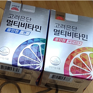 고려은단 멀티비타민 올인원 맨,우먼60+