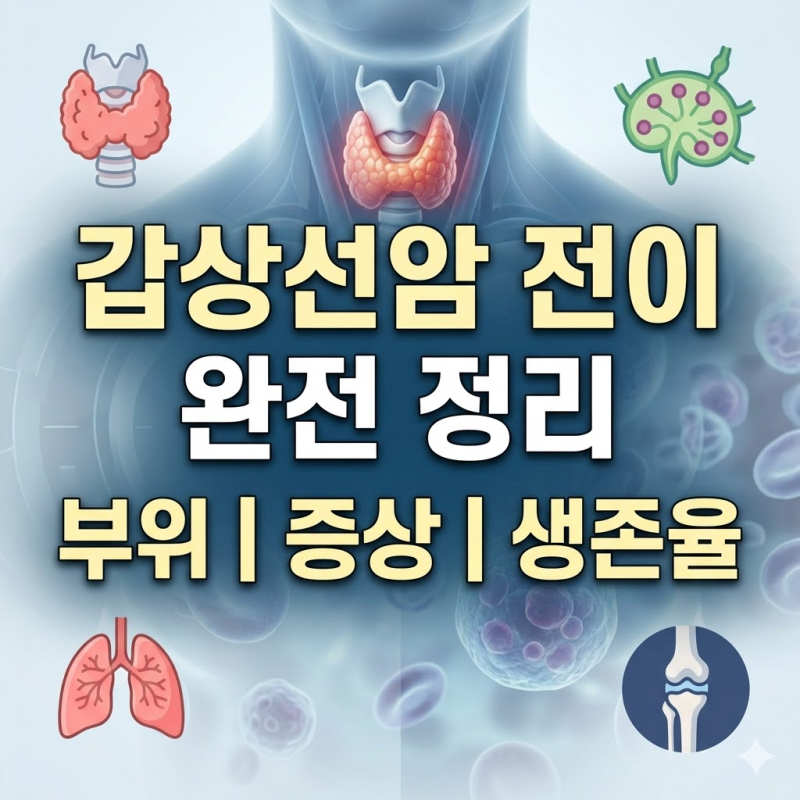 갑상선암 전이 부위 3가지, 증상과 생존율까지 한번에 정리