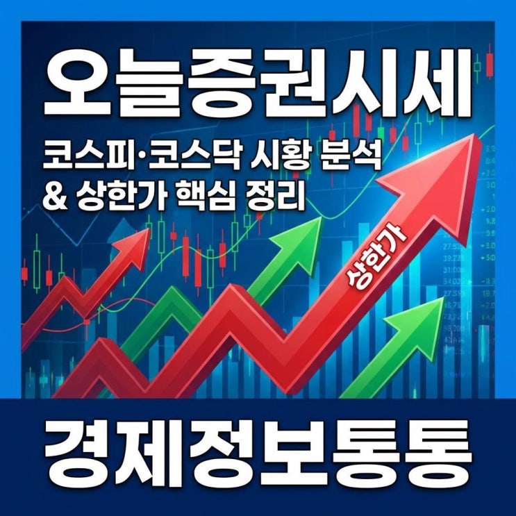  [오늘증권시세] 코스피·코스닥 마감 시황 분석 및 당일 상한가 주도 테마 총정리