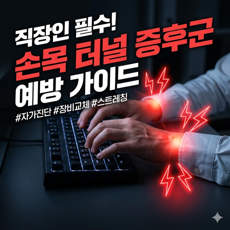  [손목 건초염 증상] 키보드 두드리다 '찌릿' 하다면? 방치하면 수술까지 가는 무서운 신호
