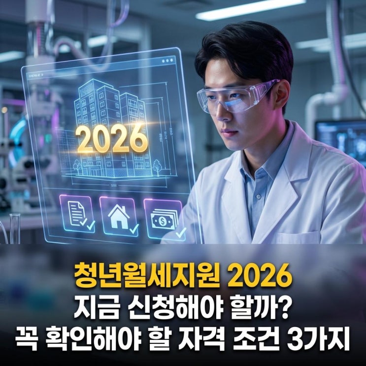  청년월세지원 2026 신청 전 반드시 확인할 자격 조건과 실수 예방법.