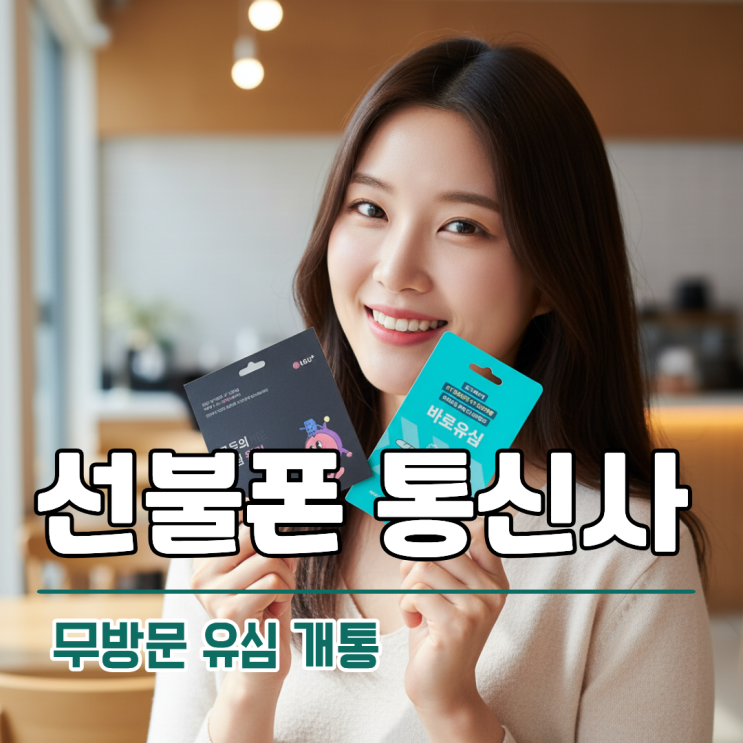  선불폰 통신사 비교 및 무방문 유심 개통 안내