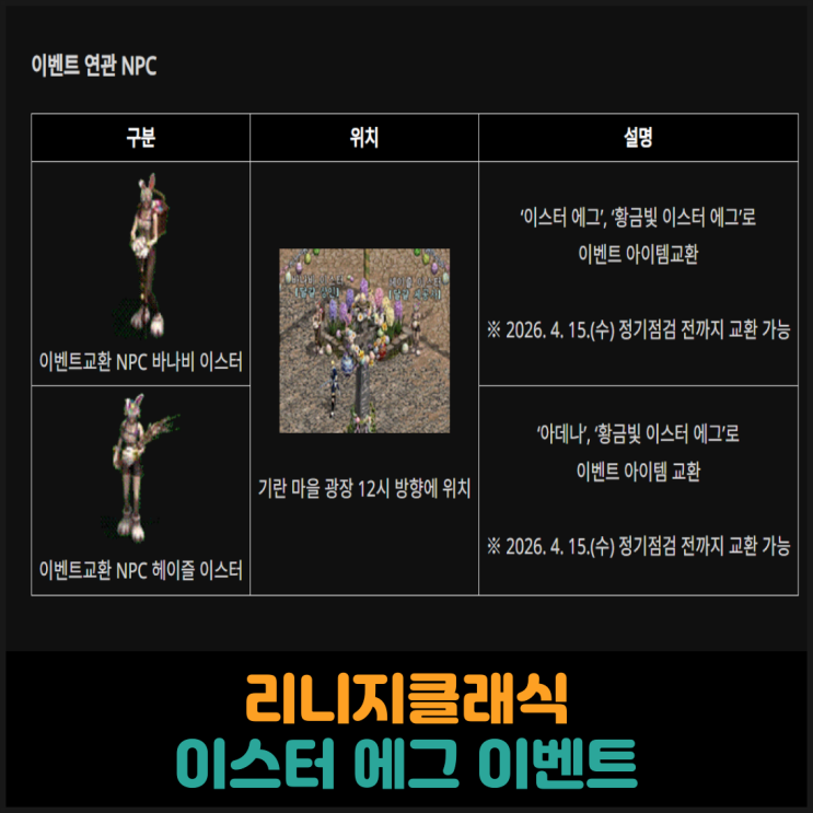  리니지클래식, 이스터 에그 이벤트