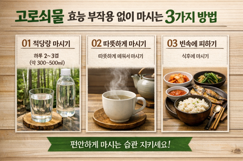 고로쇠물효능 부작용, 마시는 3가지 방법