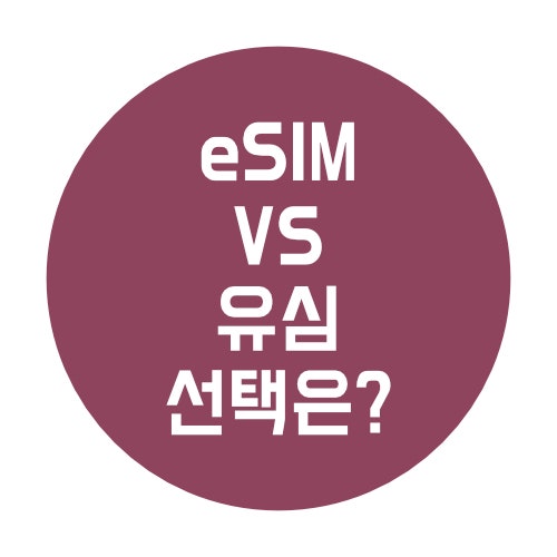  eSIM vs 유심 차이 제대로 정리, 뭐가 더 나을까?