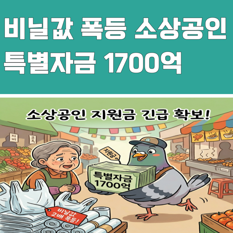 비닐값 2배 폭등 소상공인 지원금, '특별자금 1700억' 긴급 확보