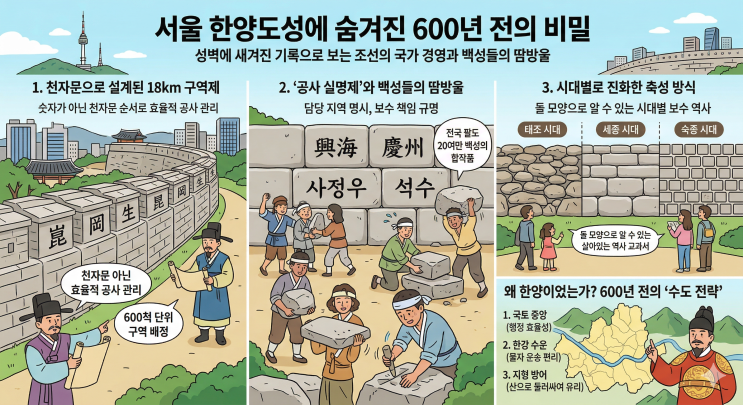  "성벽에 이름이 적혀 있다?" 600년 전 조선이 도입한 놀라운 '공사 실명제'