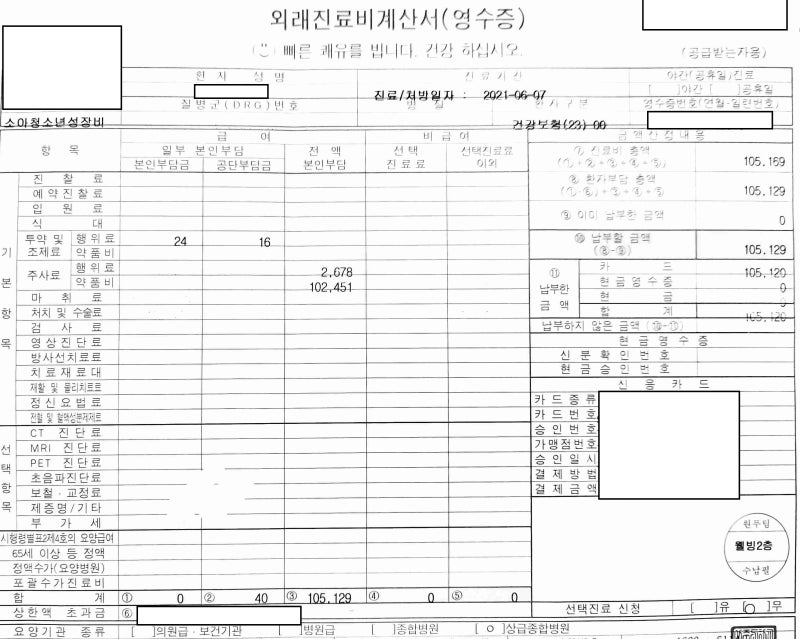 성조숙증 실비 보상 받을 수 있을까