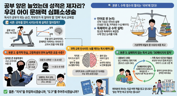  "수학은 결국 언어다!" 고학년 성적 추락을 막는 문해력의 비밀